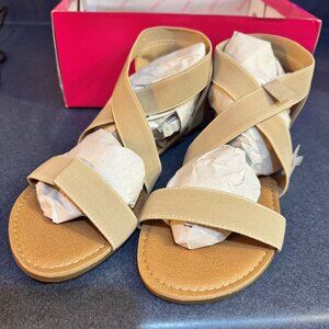 Dream Pairs Women Elastic Ankle Strap Flats Sandals Summer Casual Street Flats